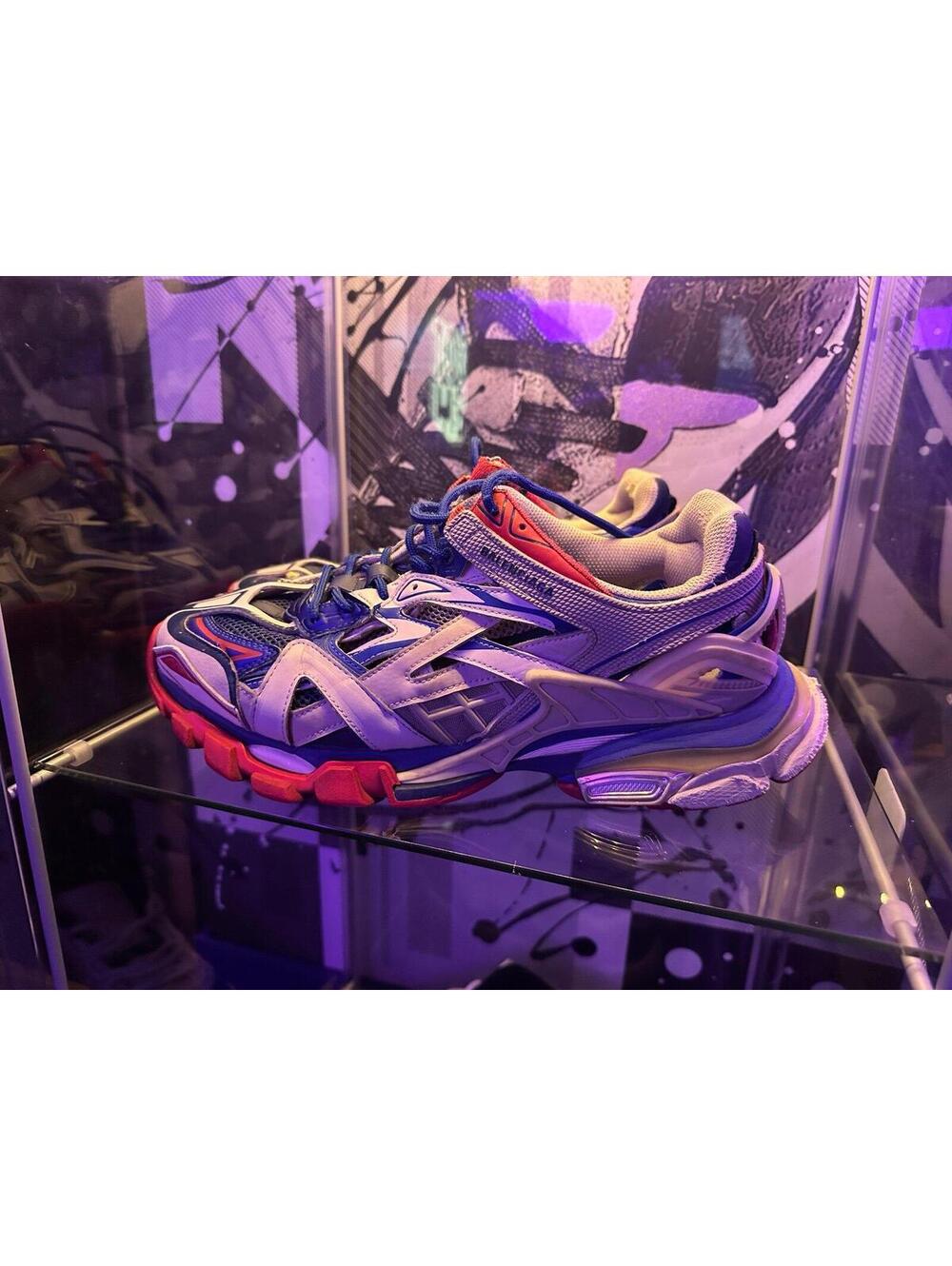 Balenciaga Track.2 sneakers in the "Beige Blue Red" SIZE:10